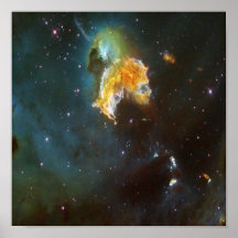 Galaxie de NASAs N63A Affiche
