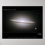 Galaxie de sombrero, le plus grand de Hubble de mo Affiches