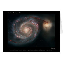 Galaxies du tourbillon M51 et du compagnon Cartes