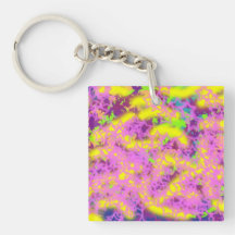 Galaxy Explosion Abstract Digital Art Acrylic Keychains