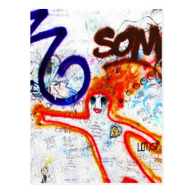 Galerie de côté est, mur de Berlin, Graffiti (2) Carte Postale