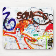 Galerie de côté est, mur de Berlin, Graffiti (2) Tapis De Souris