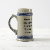 Gallon de bière tasses