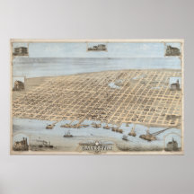 Galveston panoramique posters