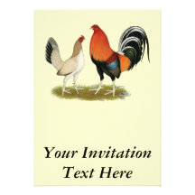 Gamefowl Wheatens Invitations Personnalisables