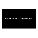 Gameplay > graphiques. Blanc noir Modèle De Carte De Visite