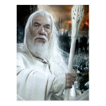 Gandalf avec le personnel cartes postales