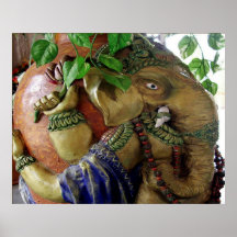 Ganesh chez Haridwar, Inde Posters