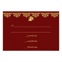 Ganesh épousant des cartes de RSVP Invitations