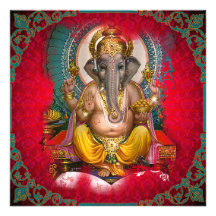 GANESHA - Carte, salutation, invitation