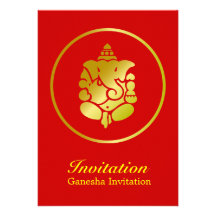 Ganesha d'or faire-parts