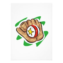 Gant de base-ball et ball.png invitations personnalisables