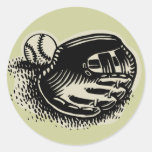 Gant et boule de base-ball autocollants