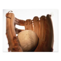 Gant et boule de base-ball carton d'invitation