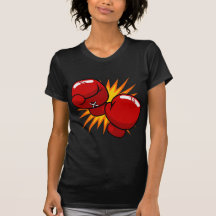 Gants de boxe de bande dessinée t-shirt