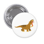 Gaping Mouth Cartoon Thylacosmilus Button Badge badges publicitaires