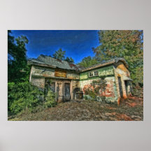 "Garage en bois " Poster