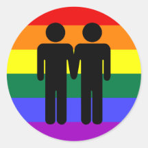 Garçon + Autocollant d'arc-en-ciel de garçon