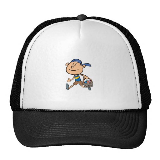 Garçon avec le panier de Pâques Casquette De Camionneur