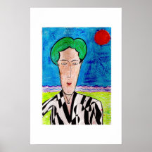Garçon bleu posters