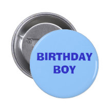 GARÇON D'ANNIVERSAIRE BADGE AVEC ÉPINGLE