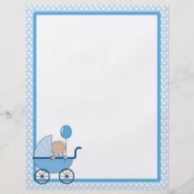 Garçon de frontière de bébé prospectus en couleur