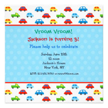 Garçon d'enfants d'invitations de fête d'anniversa