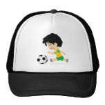 Garçon du football casquettes de camionneur