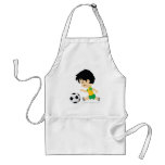 Garçon du football tabliers
