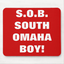 GARÇON DU SUD MOUSEPAD D'OMAHA TAPIS DE SOURIS
