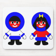 Garçon et fille d'Inuit Tapis De Souris