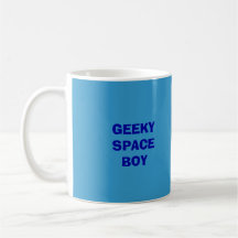 GARÇON GEEKY DE L'ESPACE TASSE À CAFÉ