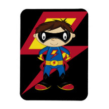 Garçon mignon de super héros magnet en vinyle