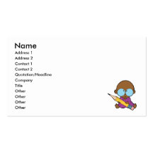 Garçon nerd grands verres et crayon cartes de visite professionnelles