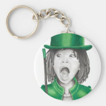 Garçon vert 1 Keychain Porte-clé
