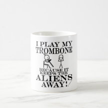 Garde le trombone parti d'aliens mugs à café