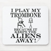 Garde le trombone parti d'aliens tapis de souris