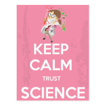 Gardez la Science de calme et de confiance Cartes Postales