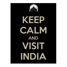gardez la visite calme Inde Carte Postale