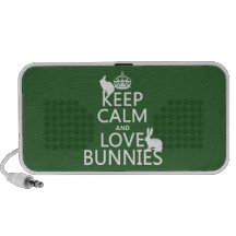 Gardez le calme et aimez les lapins - toutes les c haut-parleur iPod