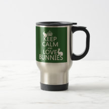 Gardez le calme et aimez les lapins - toutes les c mugs à café