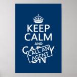 Gardez le calme et appelez un agent posters