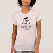 Gardez le calme et avancez à petit galop dessus t-shirts