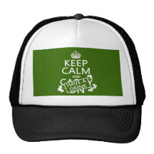 Gardez le calme et ayez une boisson (irlandaise) ( casquette de camionneur