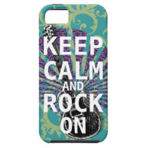 GARDEZ LE CALME ET BASCULEZ SUR la sarcelle d'hive Coque iPhone 5 Case-Mate