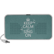 Gardez le calme et chantez dessus - toutes les cou haut-parleur iPod