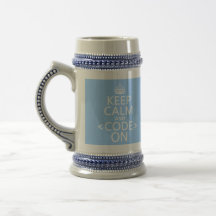 Gardez le calme et <Code> Sur - toutes les couleur Mugs
