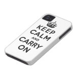 gardez le calme et continuez l'original coques iPhone 4 Case-Mate