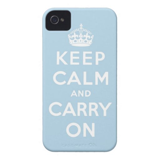 gardez le calme et continuez l'original coque iPhone 4 Case-Mate