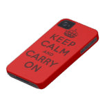 gardez le calme et continuez l'original coques Case-Mate iPhone 4